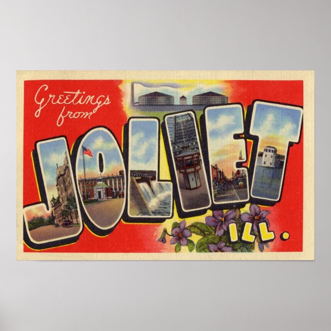 Poster Bonjour de Joliet Illinois (Devant)