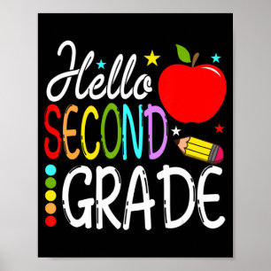 Poster Bonjour Équipe de 2e année de retour à l'école T