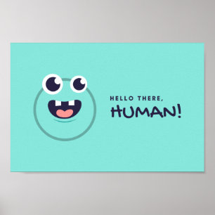 POSTER BONJOUR LÀ, HUMAN !