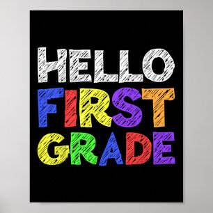 Poster Bonjour Première Année 1ère année Retour à l'école
