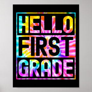 Poster Bonjour première année Byck à l'école professeur d
