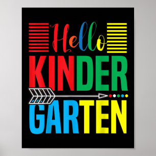 Poster Bonjour professeur de maternelle Retour à l'école