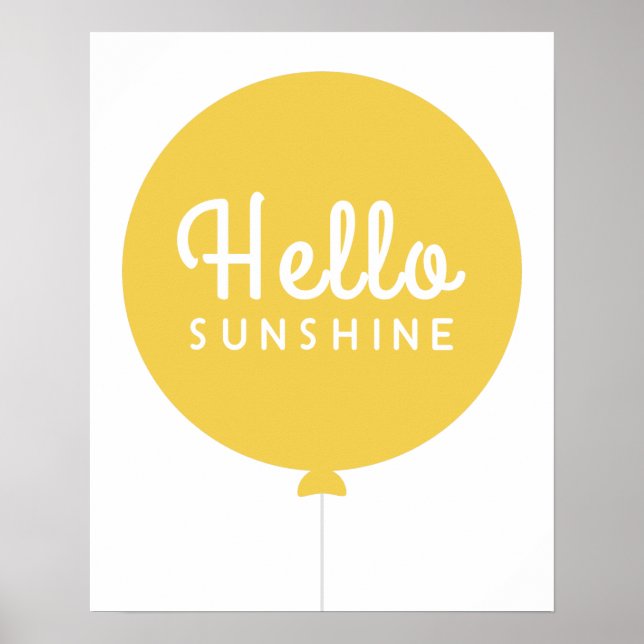 Poster Bonjour Sunshine | Ballotte Scandinave mignonne ja (Devant)