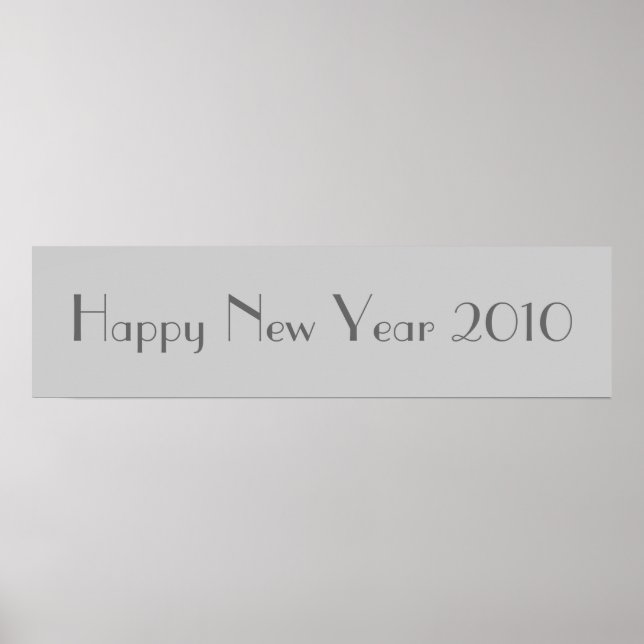 Poster Bonne année 2010 Bannière (Devant)