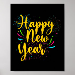Poster Bonne année 2025 Gold Fun Festive Funny Party C