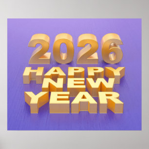 Poster Bonne année 2026