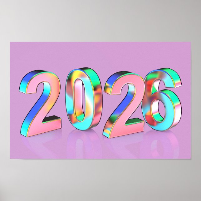Poster Bonne année 2026 (Devant)
