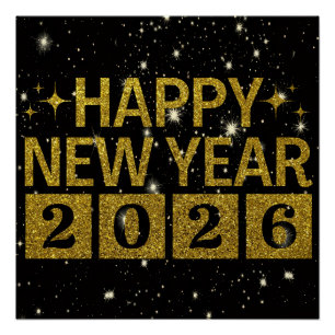 Poster Bonne année 2026