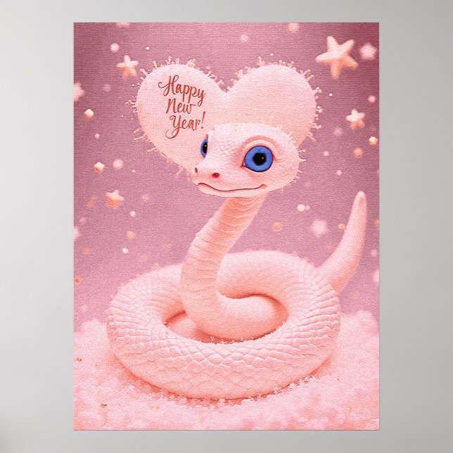 Poster Bonne année de l'affiche du serpent (Devant)