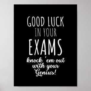 Poster bonne chance dans vos examens