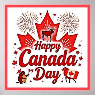 Poster Bonne fête du Canada !