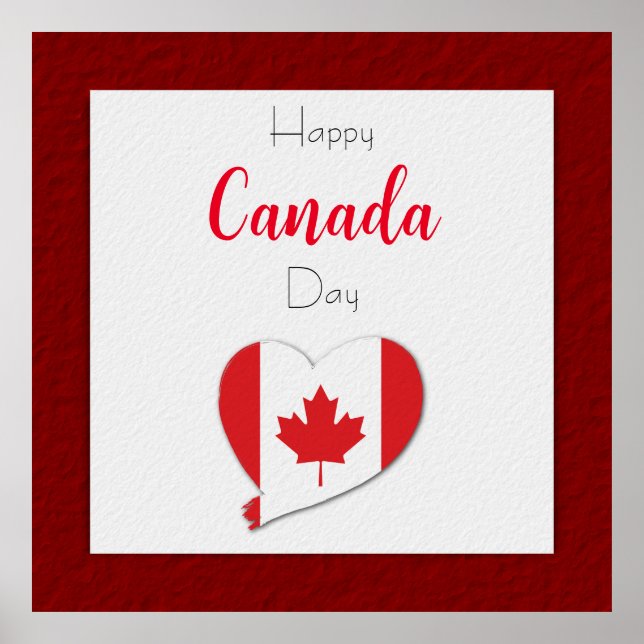 Poster Bonne fête du Canada (Devant)