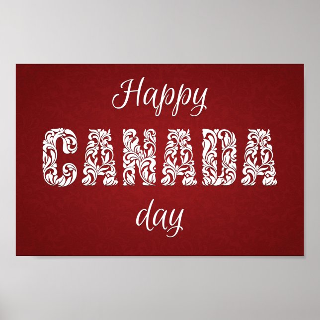 Poster Bonne fête du Canada (Devant)