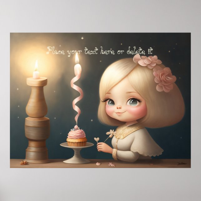 Poster Bonne fille anniversaire 01 (Devant)