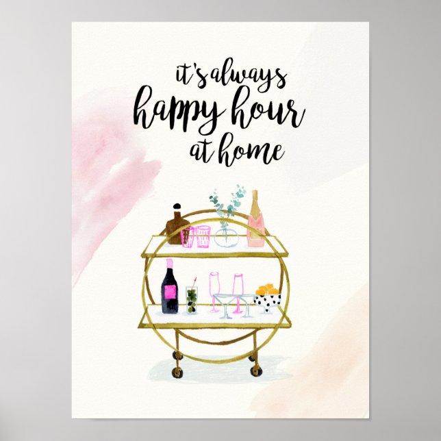 Poster Bonne heure à la maison I (Devant)