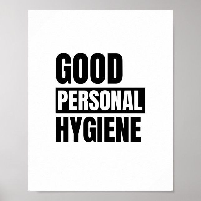 Poster Bonne hygiène personnelle (Devant)