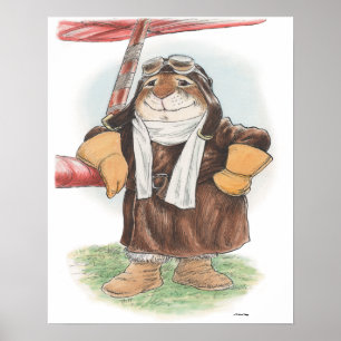 Poster "Bonne journée, Ace" Pilote Rabbit Imprimer