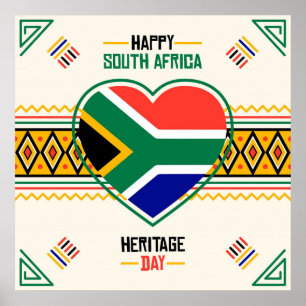 Poster Bonne Journée du patrimoine de l'Afrique du Sud