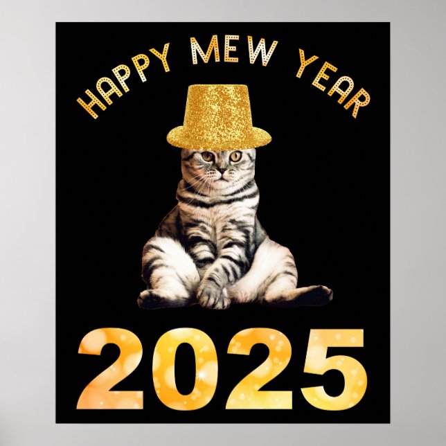 Poster Bonne nouvelle année 2025 (Devant)
