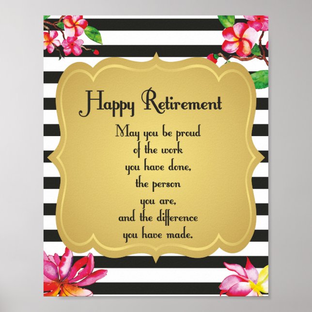 Poster Bonne offre de retraite Farewell Cadeau (Devant)
