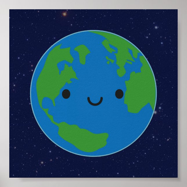 Poster Bonne planète Terre (Devant)