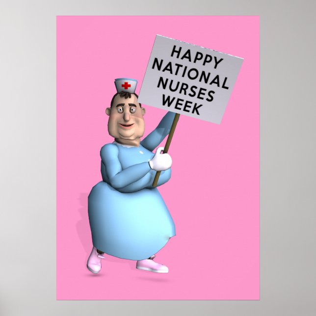 Poster Bonne Semaine nationale des infirmières ! (Devant)