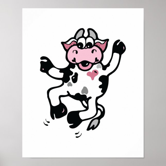 Poster Bonne vache dansante (Devant)