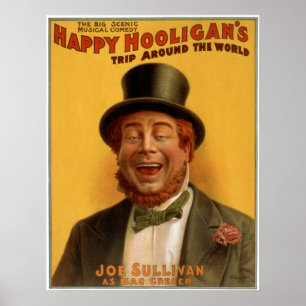 Poster Bonne visite de Hooligan dans le monde