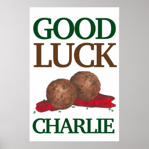Poster Bonnes boulettes de viande Marinara Design