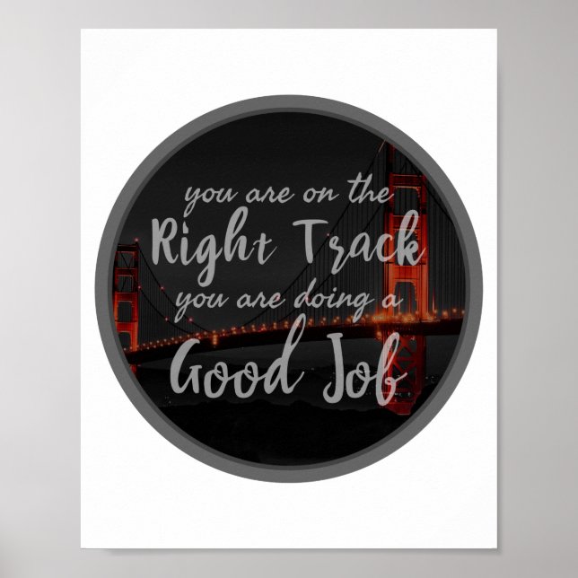 Poster bonnes vibes citations inspirantes pour la motivat (Devant)