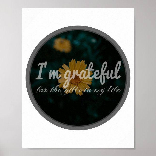 Poster bonnes vibes phrases de motivation et d'inspiratio (Devant)