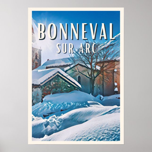 Poster Bonneval sur Arc Station de ski (Devant)