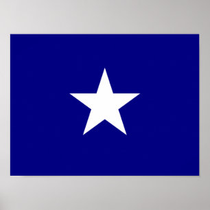 Poster Bonnie Blue Flag White Star