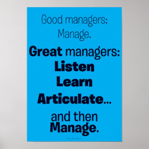 Poster Bons/grands directeurs d'affiche de motivation -