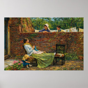 Poster Bons voisins par John William Waterhouse