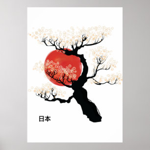 Poster Bonsaï Japonais