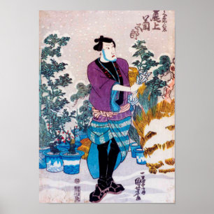 Poster Bonsai Master, Kuniyoshi, Ukiyo-e