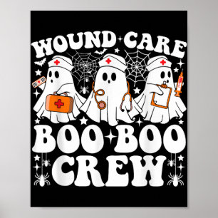 Poster Boo Boo Boo Crew Nurse Funny Ghost Hallowee