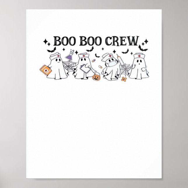 Poster Boo Boo Crew Halloween Classic T-Shirt (Devant)