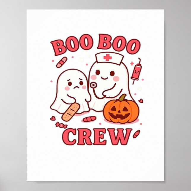 Poster Boo Boo Infirmière d'équipage Funny Halloween Infi (Devant)