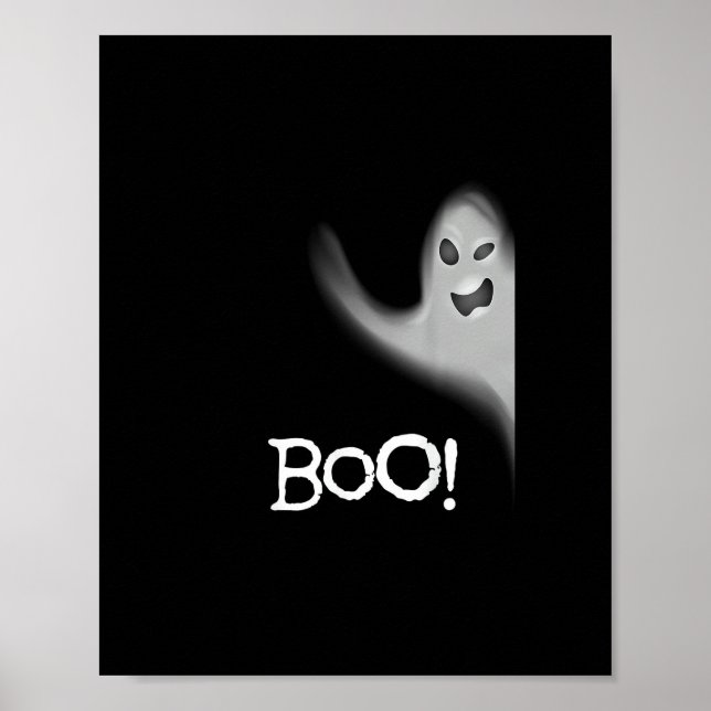 Poster Boo Funny Cacher Peekabo Scandale Halloween (Devant)