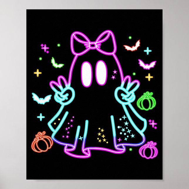 Poster Boo Ghost Soky Season Girls Kids Glow In Halloween (Devant)