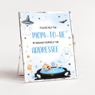 Poster Boo-y Halloween Baby shower Enveloppe Station