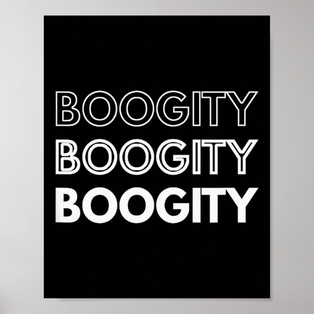 Poster Boogity _ Funny Words On  (Devant)
