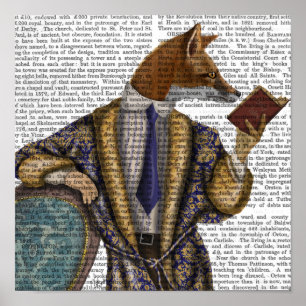 Poster Book Reader Fox