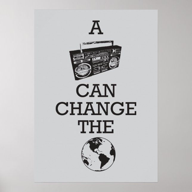 Poster Boombox peut changer le monde (Devant)
