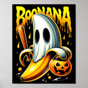 Poster Boonana Ghost Nana Funny Halloween Costume Art