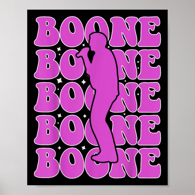 Poster Boone Lover Pour Hommes Femmes Garçons Filles Enfa (Devant)