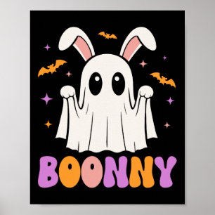 Poster Boonny mignonne Bunny Ghost Halloween Hommes Femme