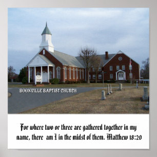 POSTER BOONVILLE BAPTIST CHURCH-POSTER